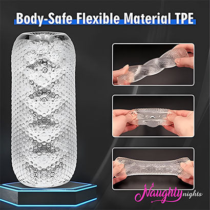 Jalwa Transparent Pocket Pussy: Realistic Jelly & Silicone Pleasure Sleeve for Men